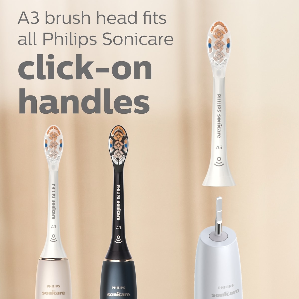 Tétes de brosse de rechange Philips Sonicare All-in-One blanche
