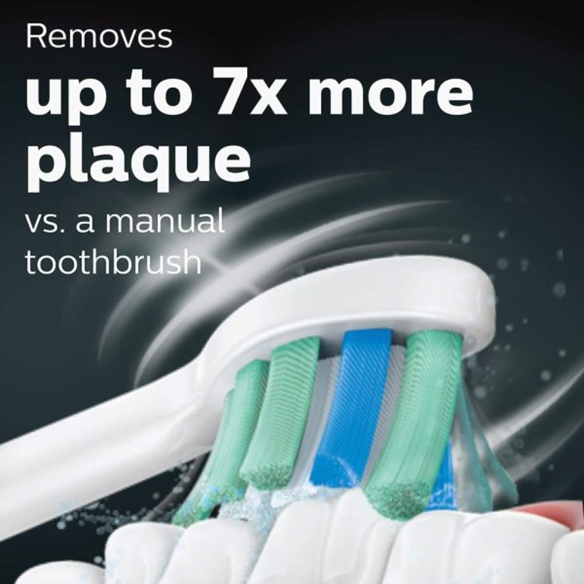 Brosse à dents électrique Philips Sonicare 4100, brosse à dents électrique rechargeable avec capteur de pression, blanc