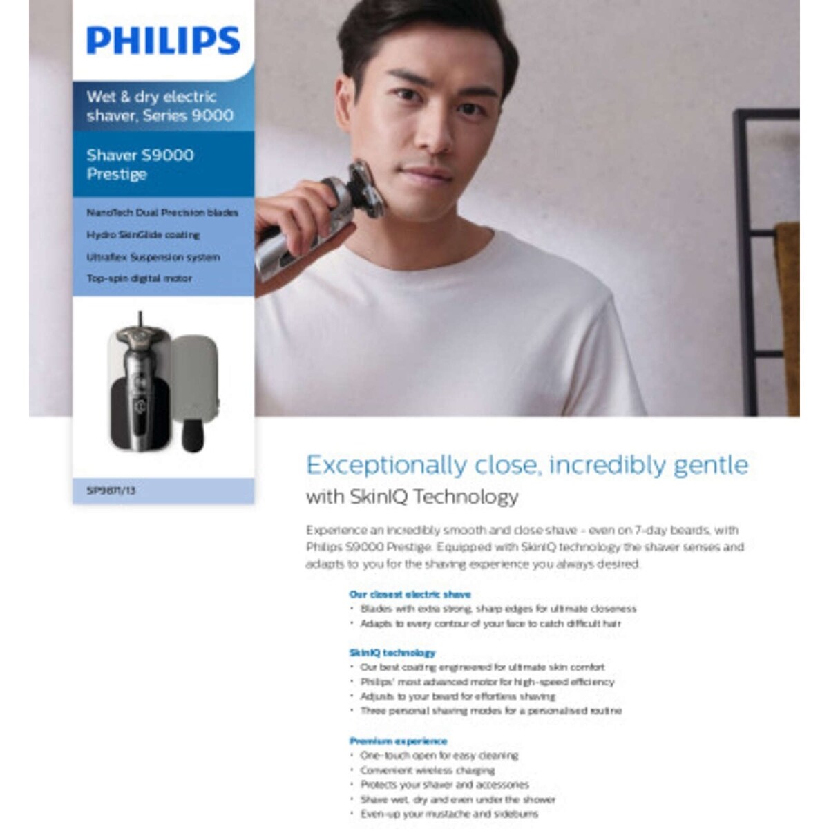 Rasoir Philips de série S9000 Prestige, SP9871/13