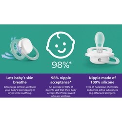 Ultra Air Pacifier 6-18m, puffer fish / sea horse, SCF085/61 4