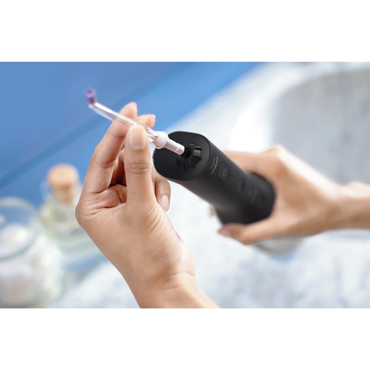 Power Flosser 3000 sans fil, irrigateur buccal, noir, HX3806/23