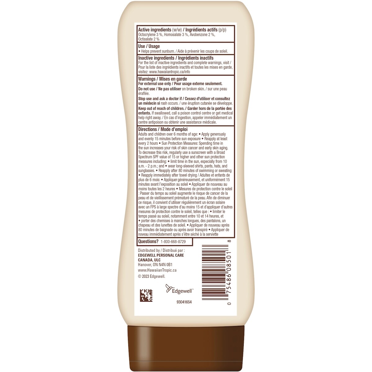 Lotion écran solaire Toucher soyeux à FPS 15