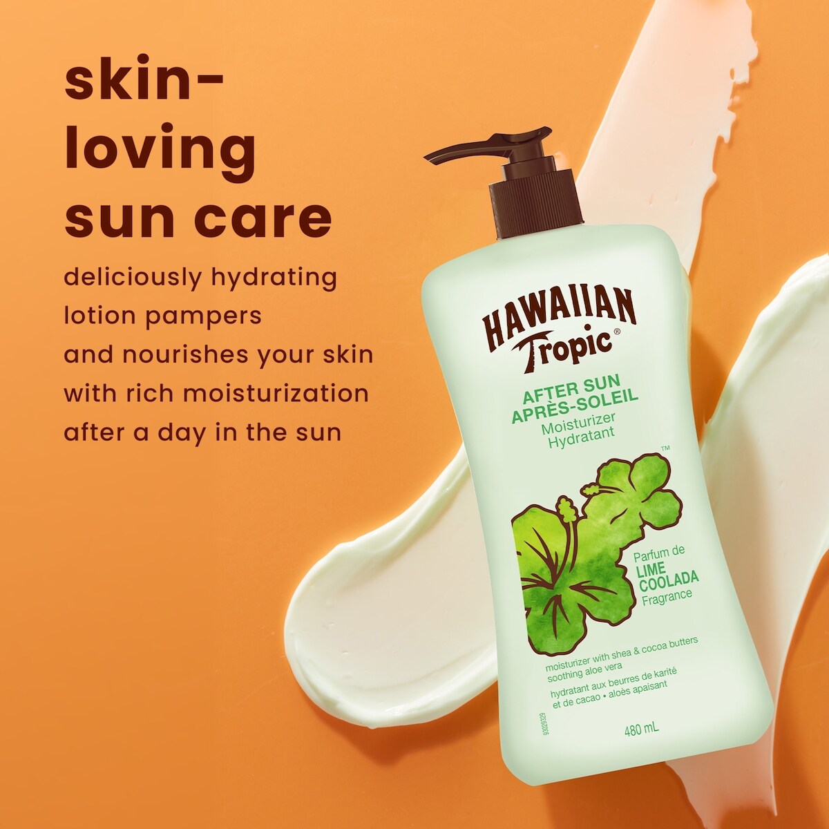 Après-soleil hydratant au parfum de lime coolada