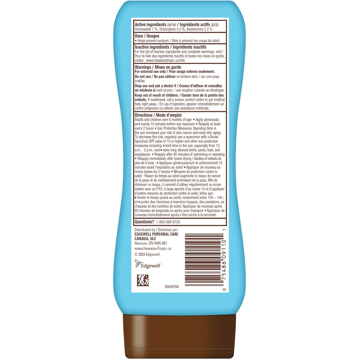 Lotion écran solaire Island Sport résistante à la transpiration, FPS 30