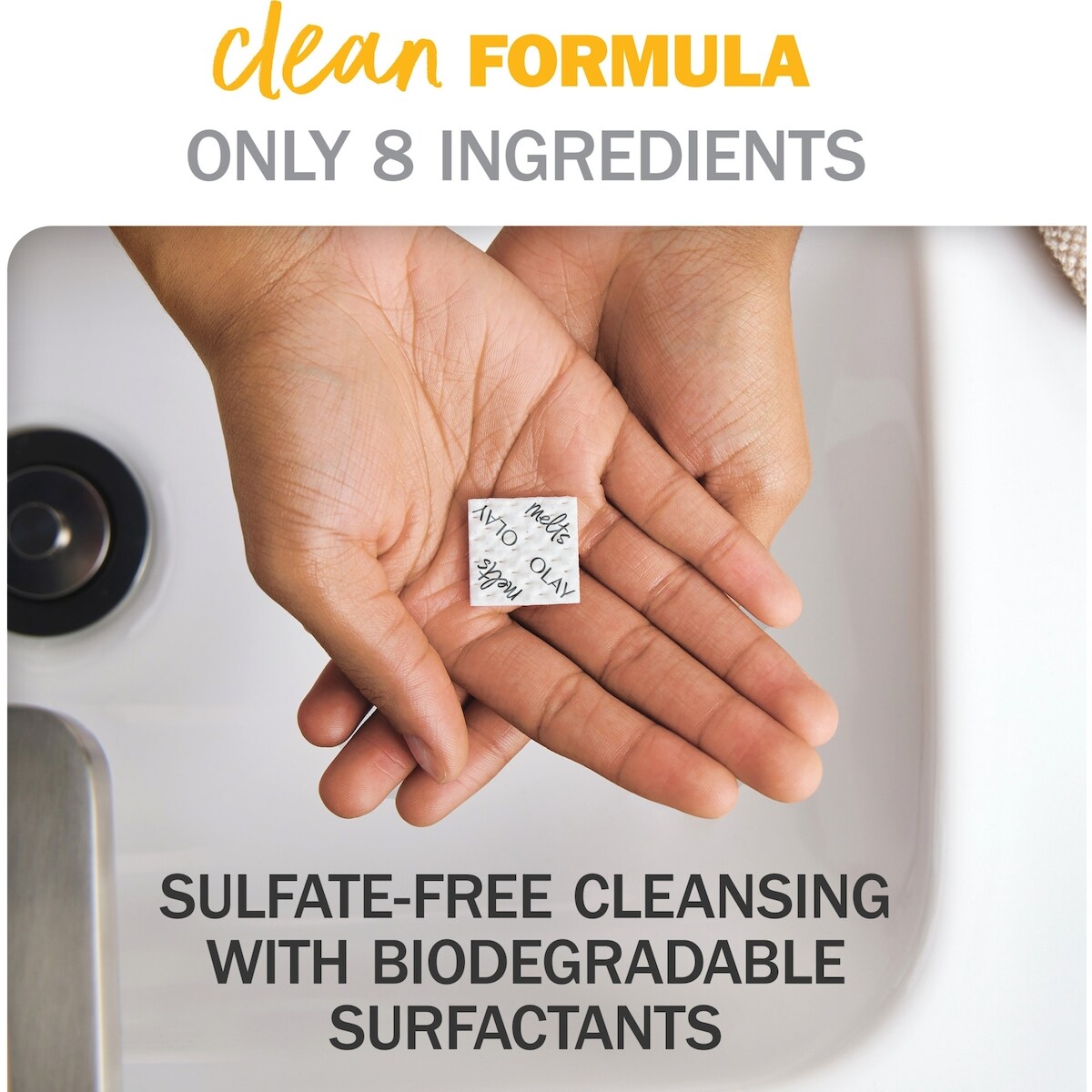 Nettoyant fondant pour le visage + Vitamine C, nettoyant pour le visage activé par l’eau,  unités, pour nettoyer