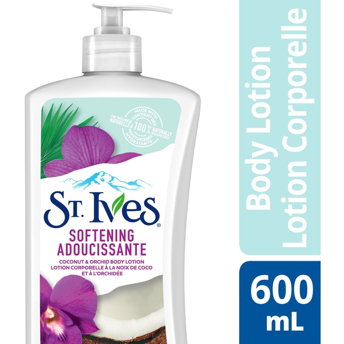 Softening Body Lotion for soft, silky skin Coconut Milk & Orchid paraben-free dry skin moisturizer 600 mL