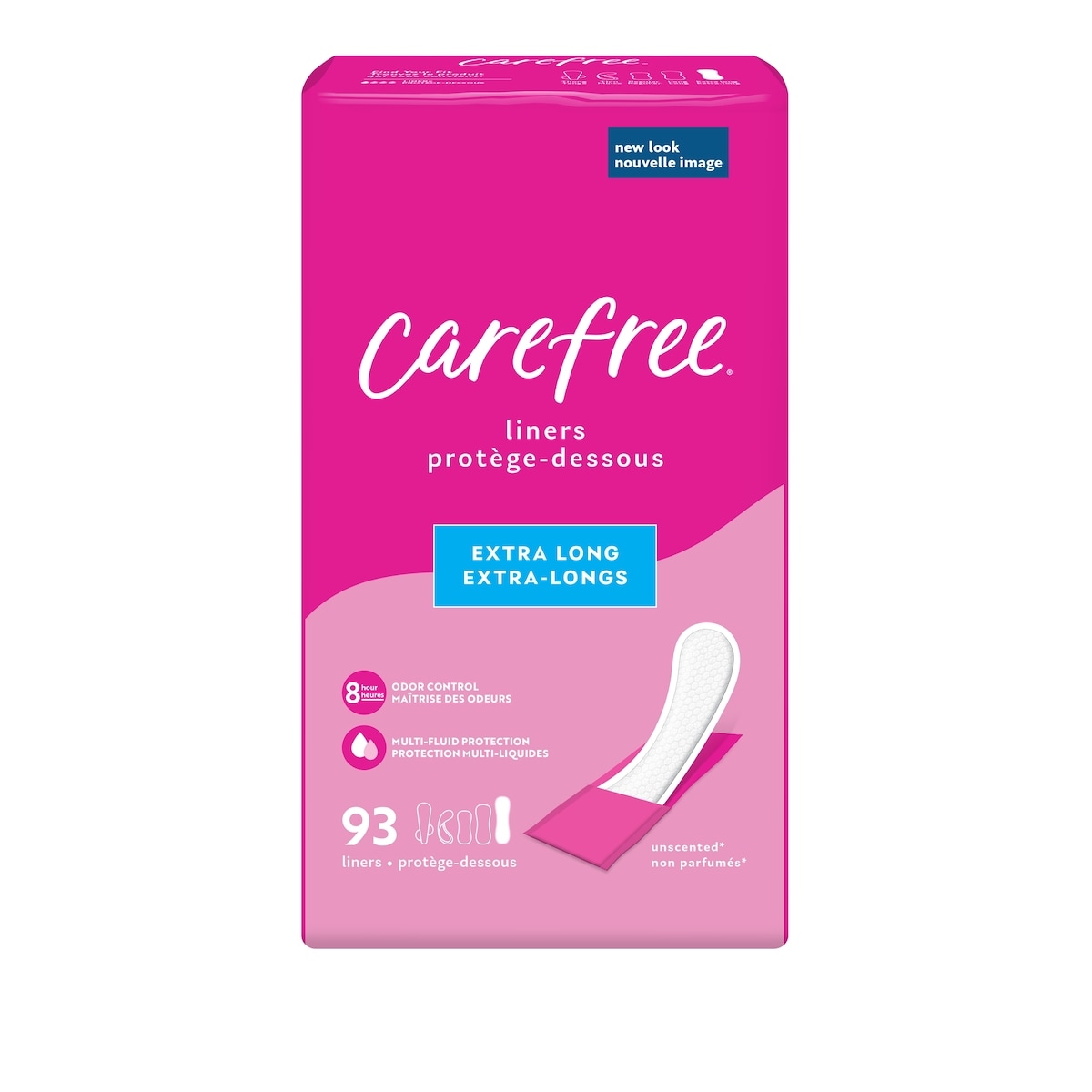 Carefree Acti-Fresh Body Shape Panty Liners Long