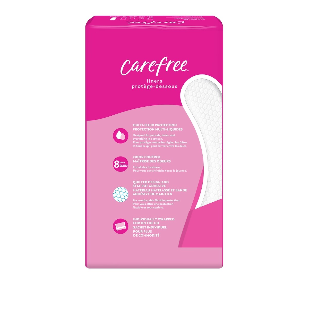 Carefree Acti-Fresh Body Shape Panty Liners Long