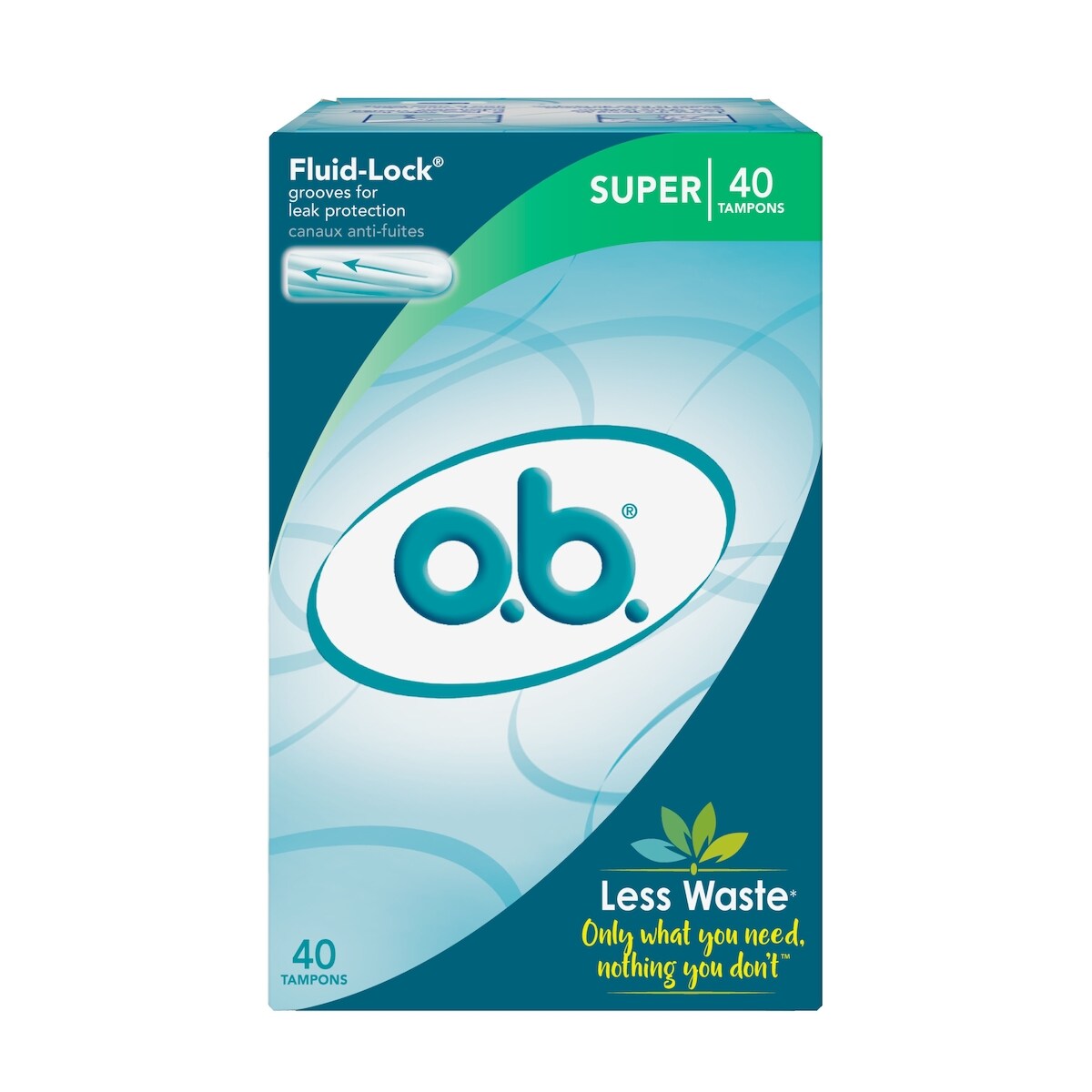 o.b. Original Non-Applicator Tampons Super Absorbancy