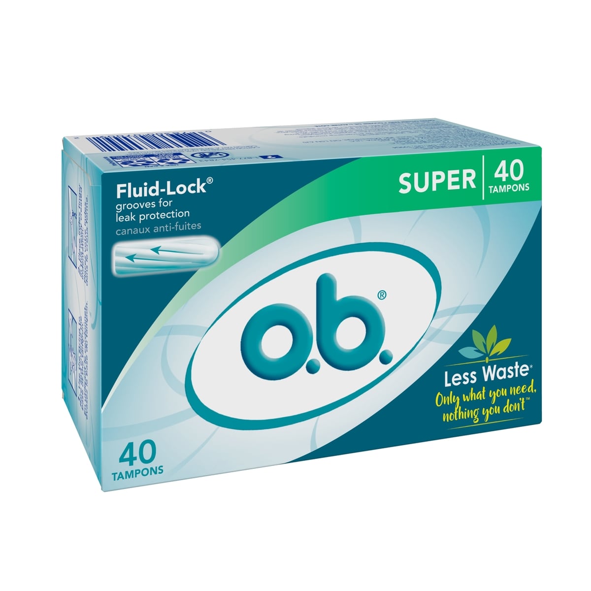 o.b. Original Non-Applicator Tampons Super Absorbancy