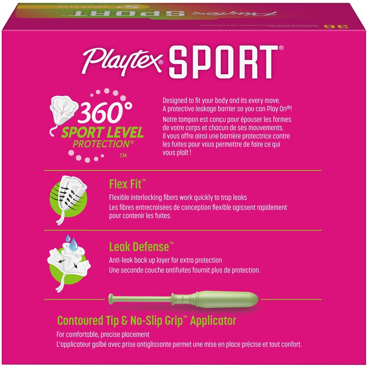 Playtex Sport Tampons, Unscented, Super Plus
