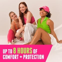 Multi-emballage de tampons non parfumés Odor Shield de Sport à absorptivité régulière et super 4