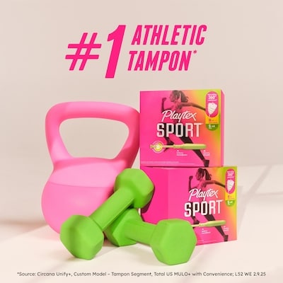 Multi-emballage de tampons non parfumés Odor Shield de Sport à absorptivité régulière et super 6