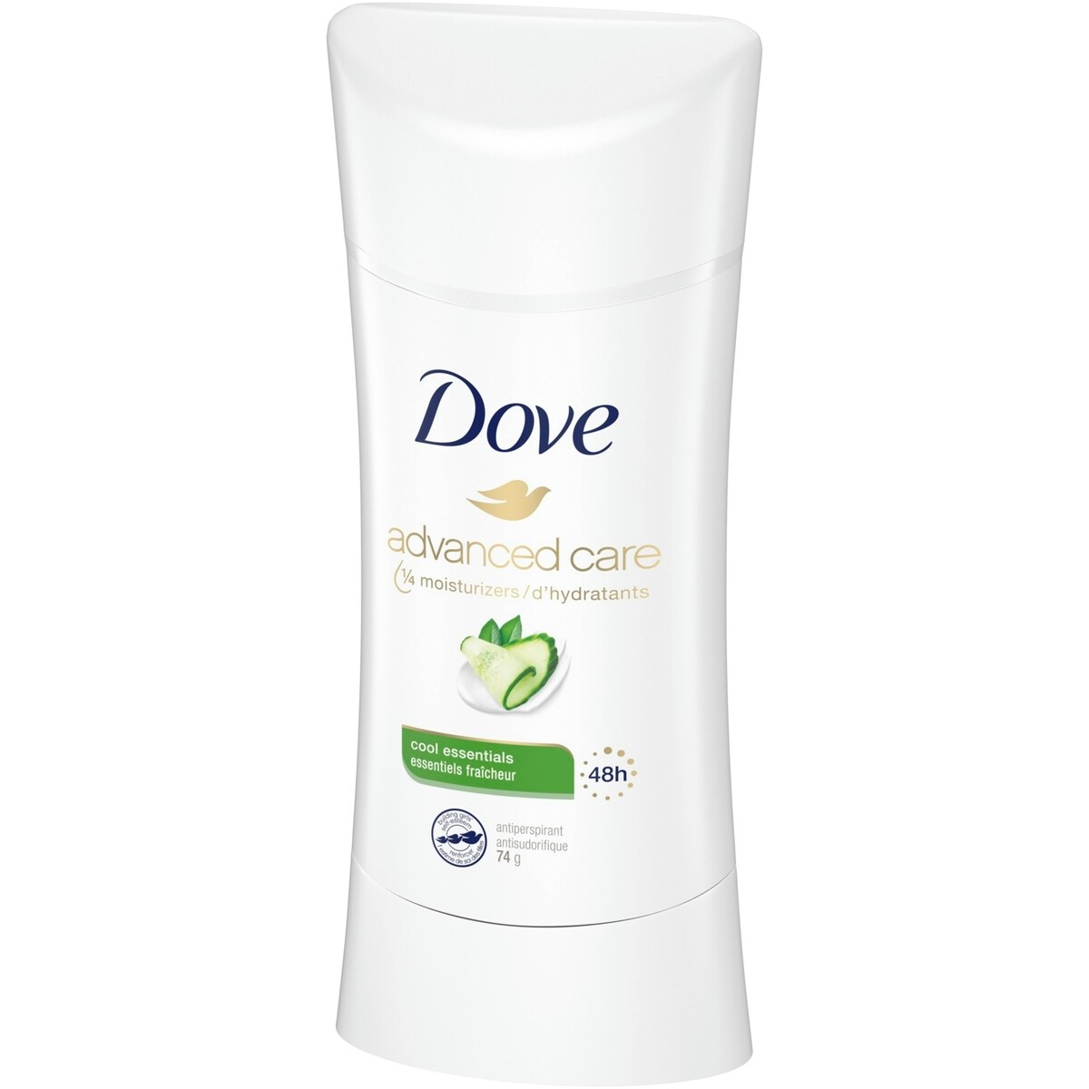 Antisudorifique Dove Advanced Care Essentiels fraîcheur protection antibactérienne contre les odeurs 74 g
