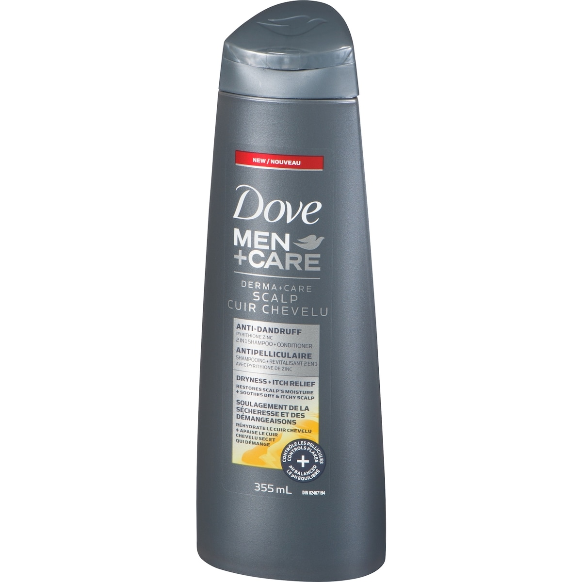 2in1 Shampoo + Conditioner Dove Men+Care Derma+Care Scalp Anti-Drandruff Itch Relief 355 ML