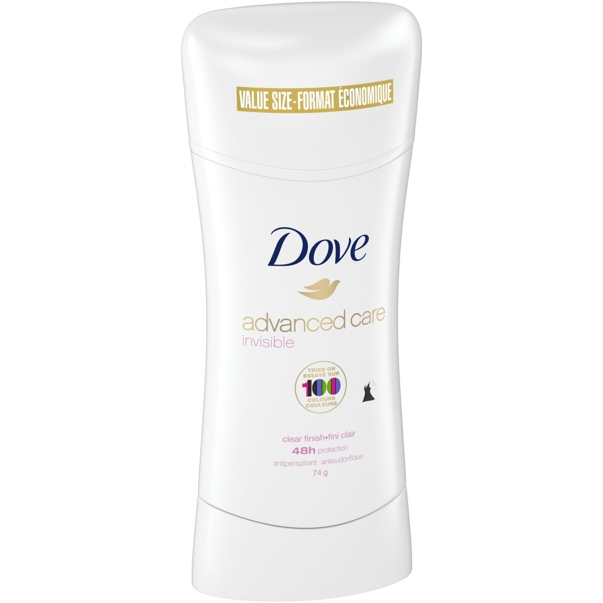 Dove Advanced Care Antiperspirant Stick Clear Finish antibacterial odour protection 74g