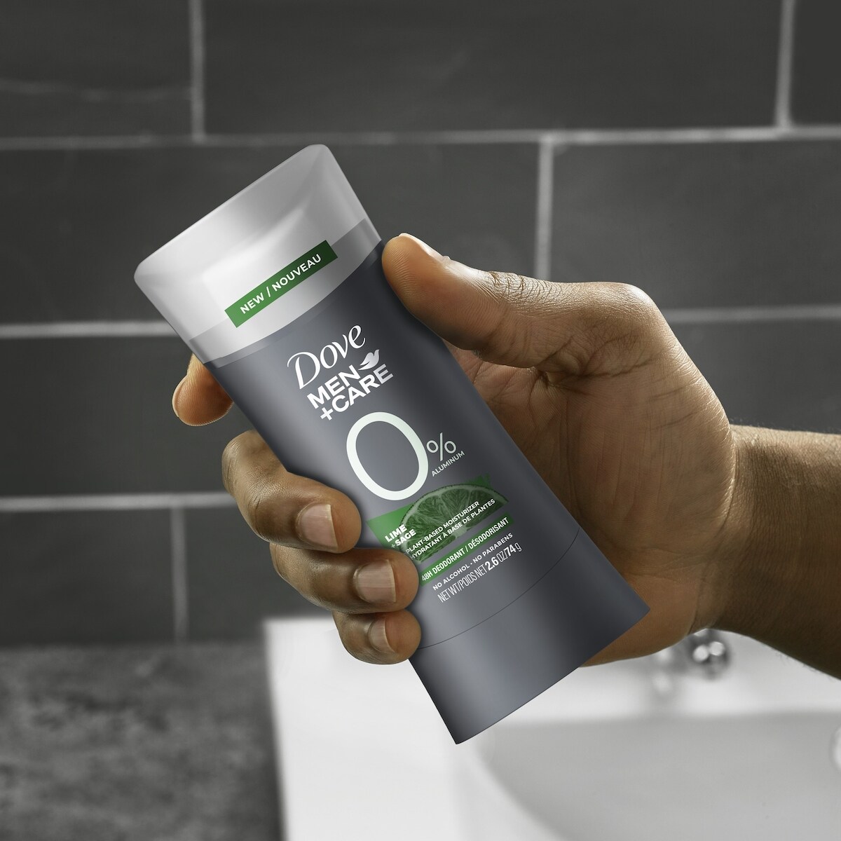Dove Men+Care  Deodorant Stick for 48h odour protection Lime + Sage with 0% Aluminium 74 g