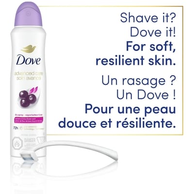 Advanced Care Dry Spray Antiperspirant Deodorant for Women Açaí Berry & Lotus Flower Scent Spray Deodorant with Pro-Ceramide Technology for Soft, Resilient Skin 5