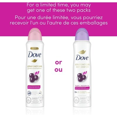 Advanced Care Dry Spray Antiperspirant Deodorant for Women Açaí Berry & Lotus Flower Scent Spray Deodorant with Pro-Ceramide Technology for Soft, Resilient Skin 7