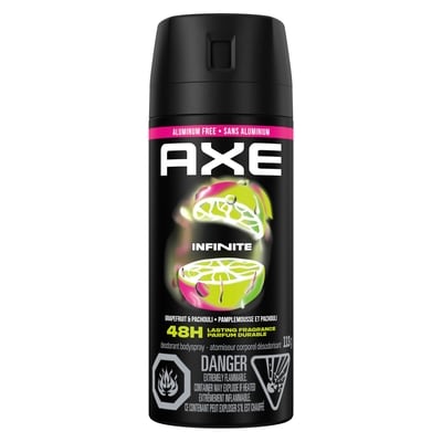 Infinite Deodorant Body Spray for long-lasting odour protection Grapefruit & Patchouli men’s deodorant formulated without aluminum