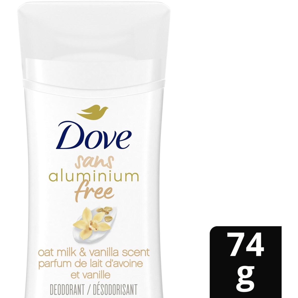 Dove 0% Aluminum Oat Milk & Vanilla Scent 48h Aluminum-Free