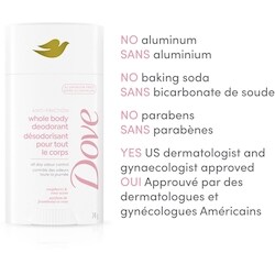 Dove Aluminum Free Whole Body Deodorant Raspberry & Rose Scent, 74g 4