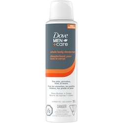 Men+Care  Whole Body Aluminum-Free Deodorant Spray  Shea Butter + Cedar is Suitable for Use From Pits, Privates, to Feet with Vitamin E, 113g 1