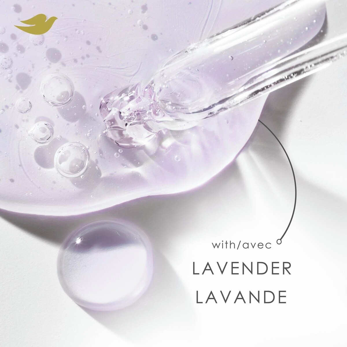 Revitalisant pour Cheveux Fins et Plats, Dove Lavande et Volume avec Soin Bio-Protéine Liquide