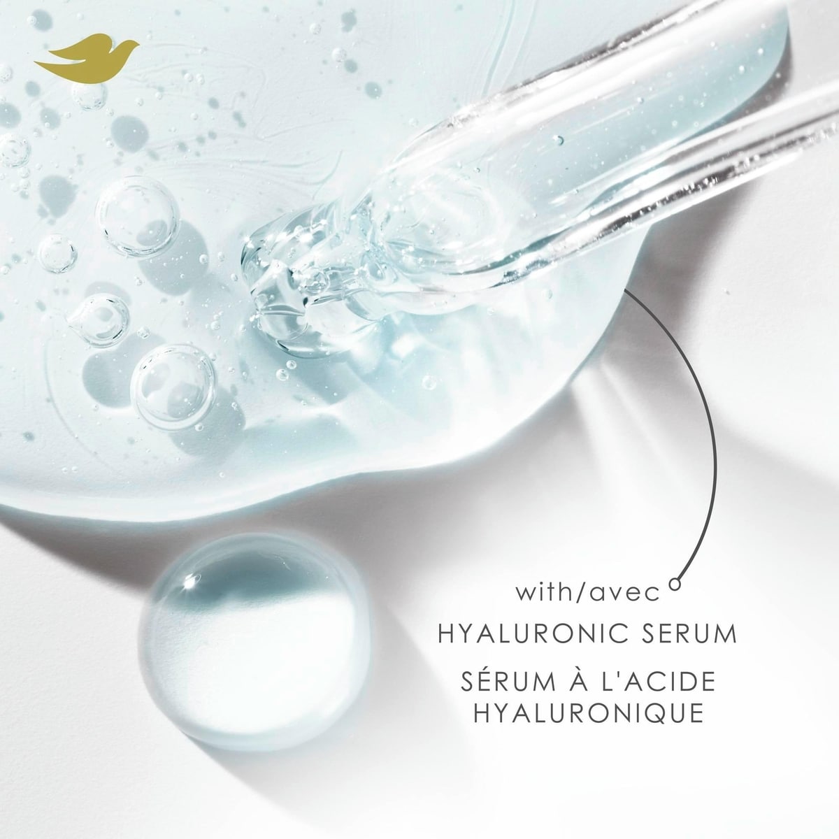 Revitalisant pour Cheveux Secs Dove Hydratation Quotidienne avec Soin Bio Protéine Liquide et Sérum d'Acide Hyaluronique