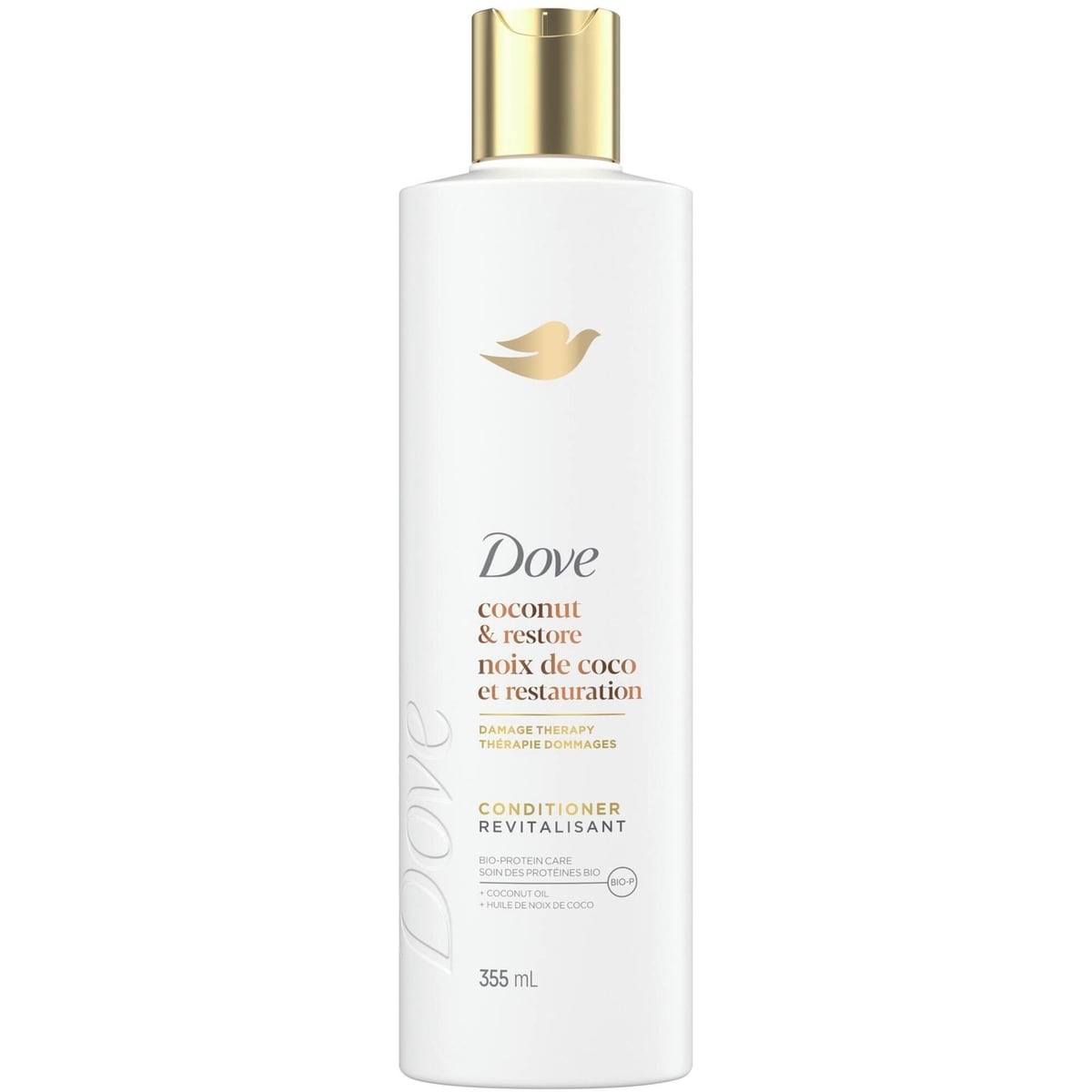 Dove Dove Coconut Oil & Restore Conditioner for Damaged Hair, with Liquid Bio-Protein Care 355 ML 355 mL