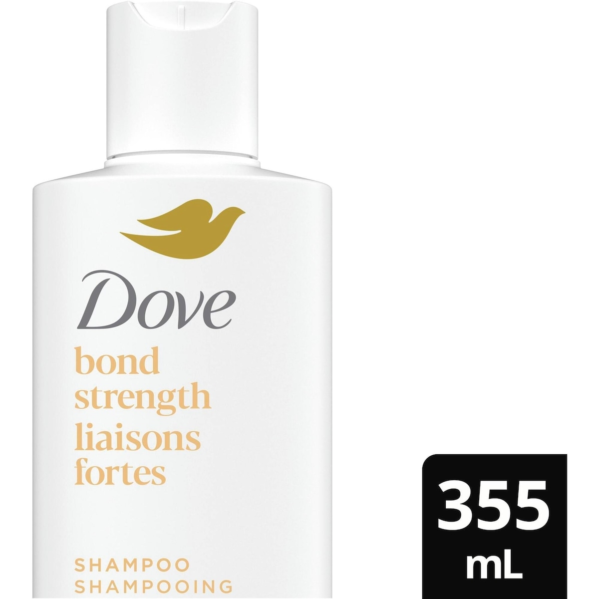 Shampooing pour cheveux traités chimiquement, Dove Liaisons Fortes  avec technologie Soin Bio-Protéine Liquide, 355 ML