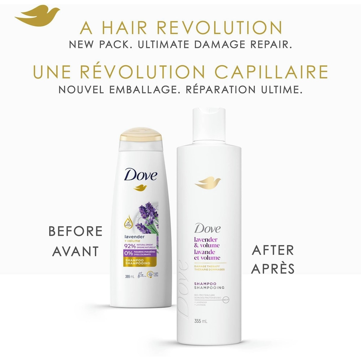 Dove Lavender & Volume Shampoo for Fine and Flat Hair
