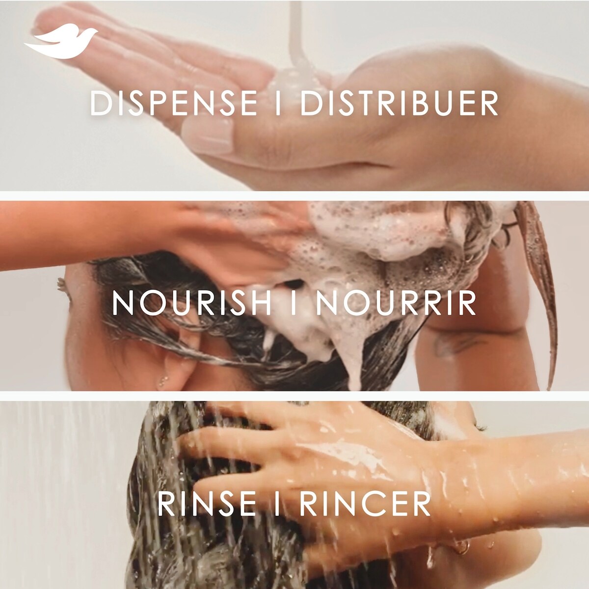 Revitalisant pour cuir chevelu sec et irrité, Dove Soulagement de la Sécheresse et des Démangeaisons  avec technologie Soin Bio-Protéine Liquide, 355 ML
