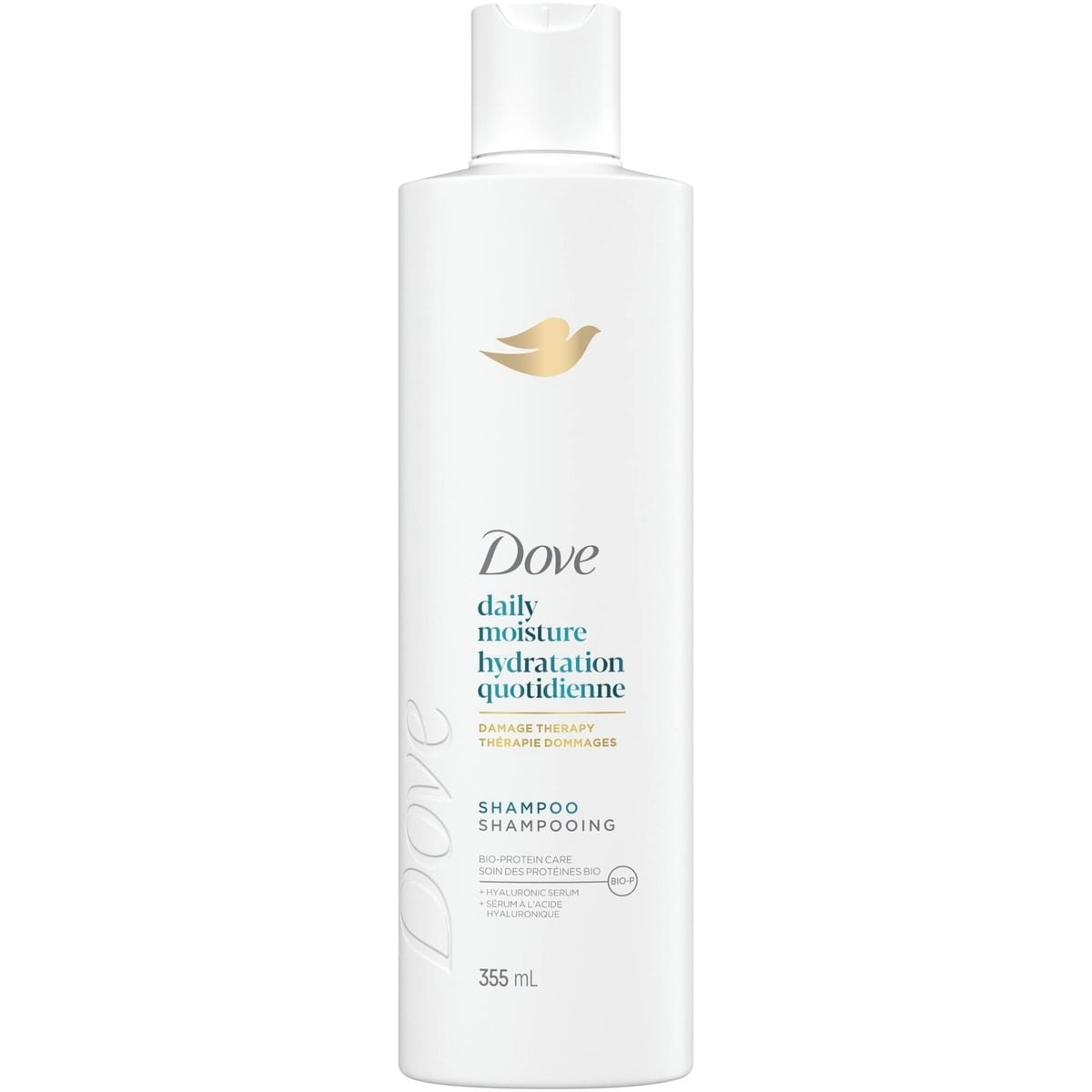 Dove Dove Shampoo for Dry Hair Daily Moisture with Liquid Bio-Protein Care and Hyaluronic Serum 355 ML 355 mL