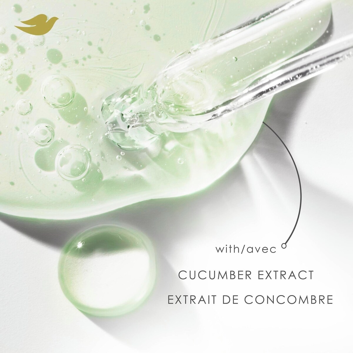 Shampooing pour Cheveux Ternes et Secs, Dove Concombre Hydratant avec Soin Bio-Protéine Liquide