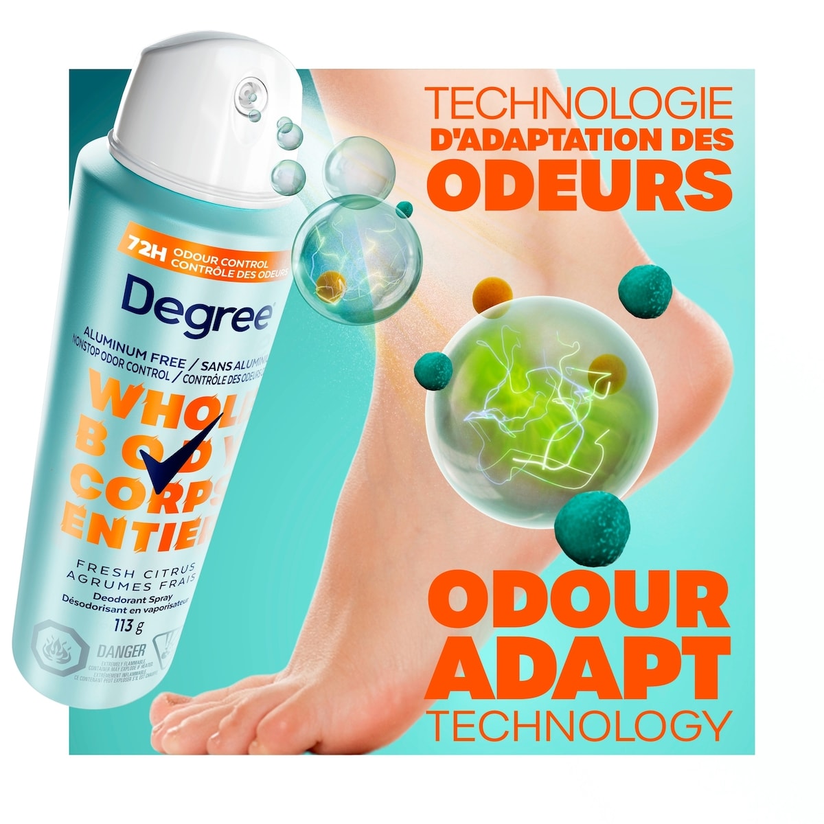 Aromaspray Deodorant Corporel Fraicheur Hespéride – Raumduft Auf Basis ätherischer Öle, Made In France