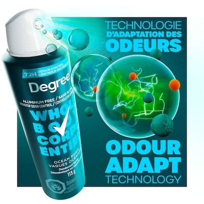 Men Men Whole Body Deodorant Spray, Ocean Rush Scent, Aluminum Free 72H Odour Protection, 113g 5