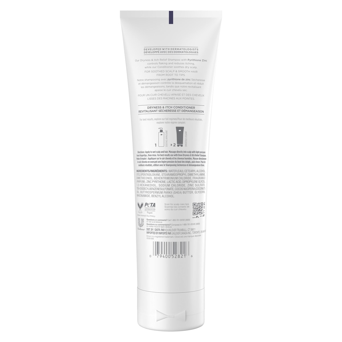 Derma Scalp Conditioner for Soothed Scalp & Smooth Hair, Dryness & Itch Relief with Niacinamide & Glycerin, 266mL