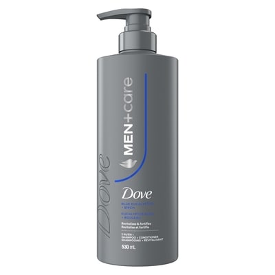 Men+Care Eucalyptus & Birch 2-in-1 Shampoo + Conditioner for Effective Cleansing and Conditioning  which Revitalizes & Fortifies with Eucalyptus & Birch