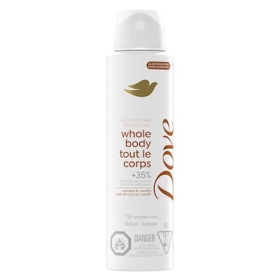 Deodorant Spray, Whole Body Coconut & Vanilla, Aluminum-Free, 113g 2