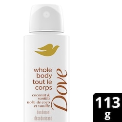 Deodorant Spray, Whole Body Coconut & Vanilla, Aluminum-Free, 113g 3