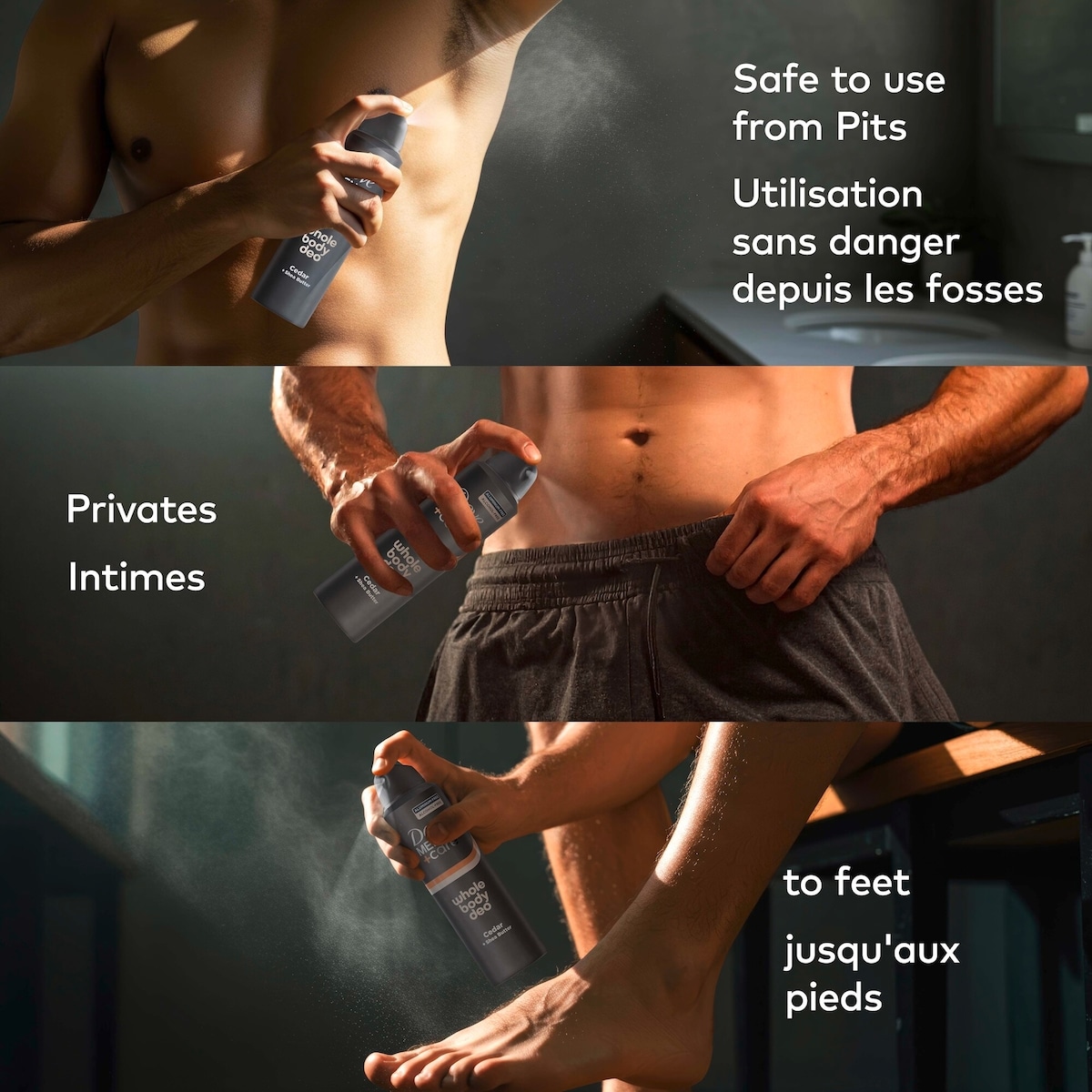 Men+Care Deodorant Spray Whole Body Marine + Blue Cypress, 113g