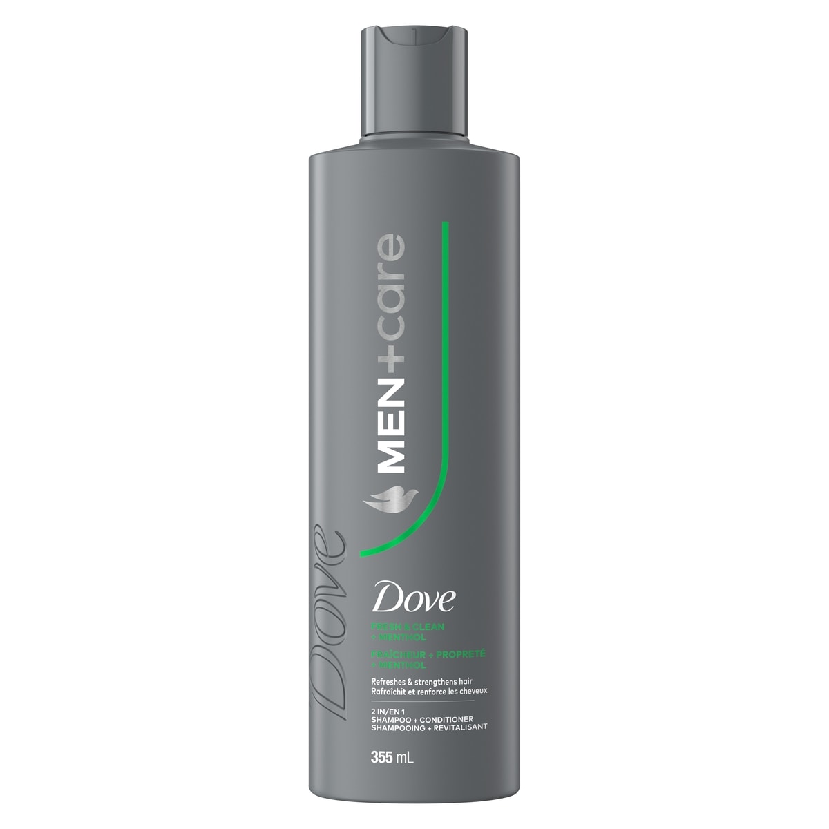 2-en-1 Shampooing + Revitalisant Rafraîchit et Renforce les Cheveux Men+Care Fresh & Clean avec Menthol