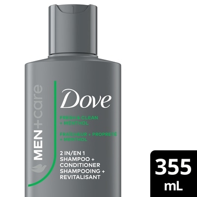 Men+Care 2-in-1 Shampoo + Conditioner Refreshes & Strengthens Fresh Clean with Menthol 2