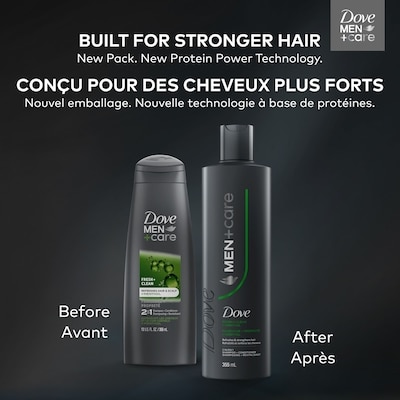 Men+Care 2-in-1 Shampoo + Conditioner Refreshes & Strengthens Fresh Clean with Menthol 7