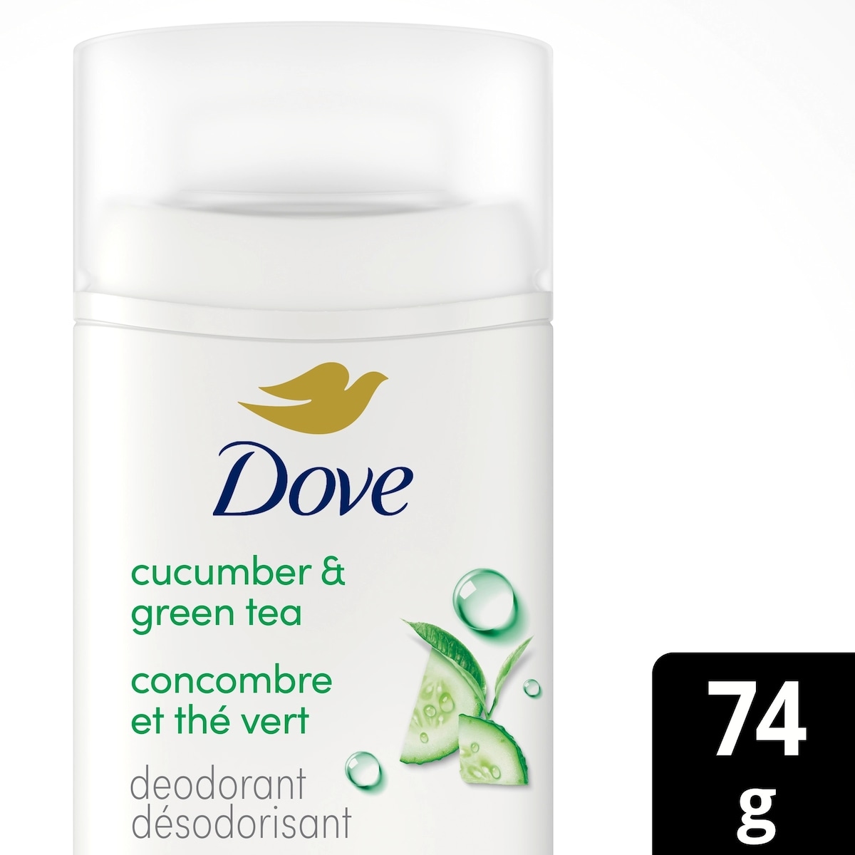 Deodorant Stick, 72h Coconut & Pink Jasmine, Gentle & Hydrating, 74g