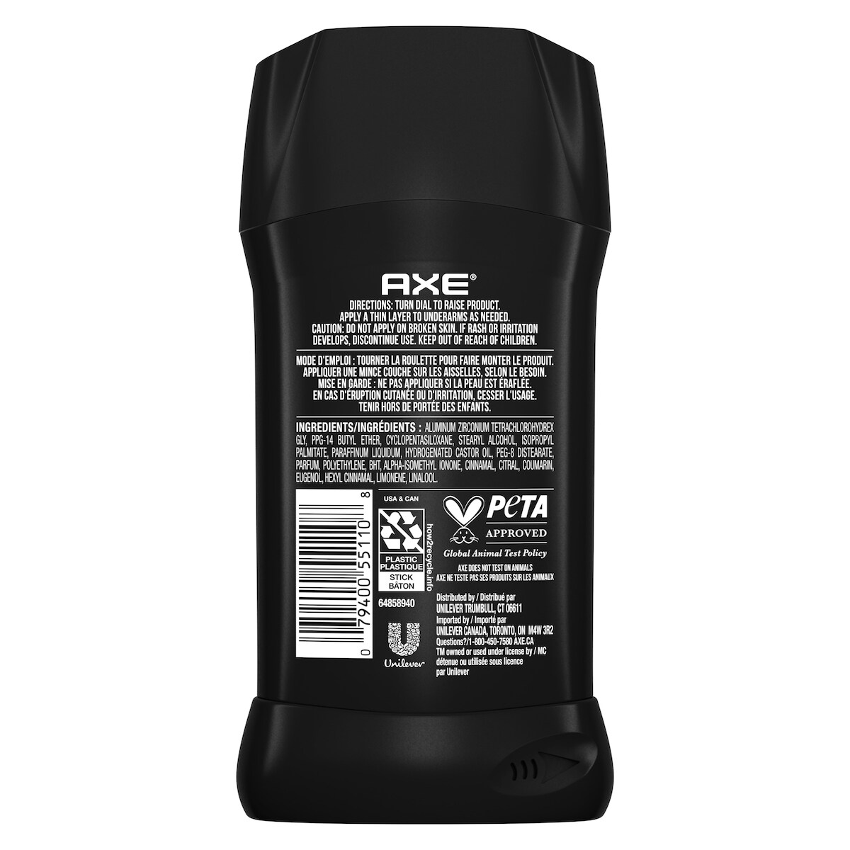 Antisudorifique en bâton  AXE Phoenix protection anti-sueur de longue durée antisudorifique menthe et romarin pour homme frais pendant 48 heures anti-sueur 76 g Lot de 4