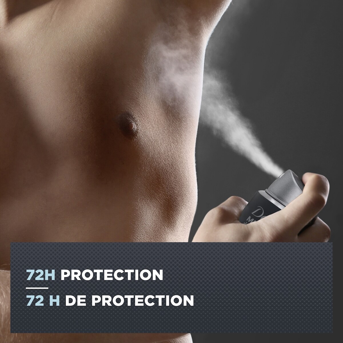 Vaporisateur sec Antisudorifique Dove Men+Care Stain Defense Clean protection antibactérienne contre les odeurs 107g