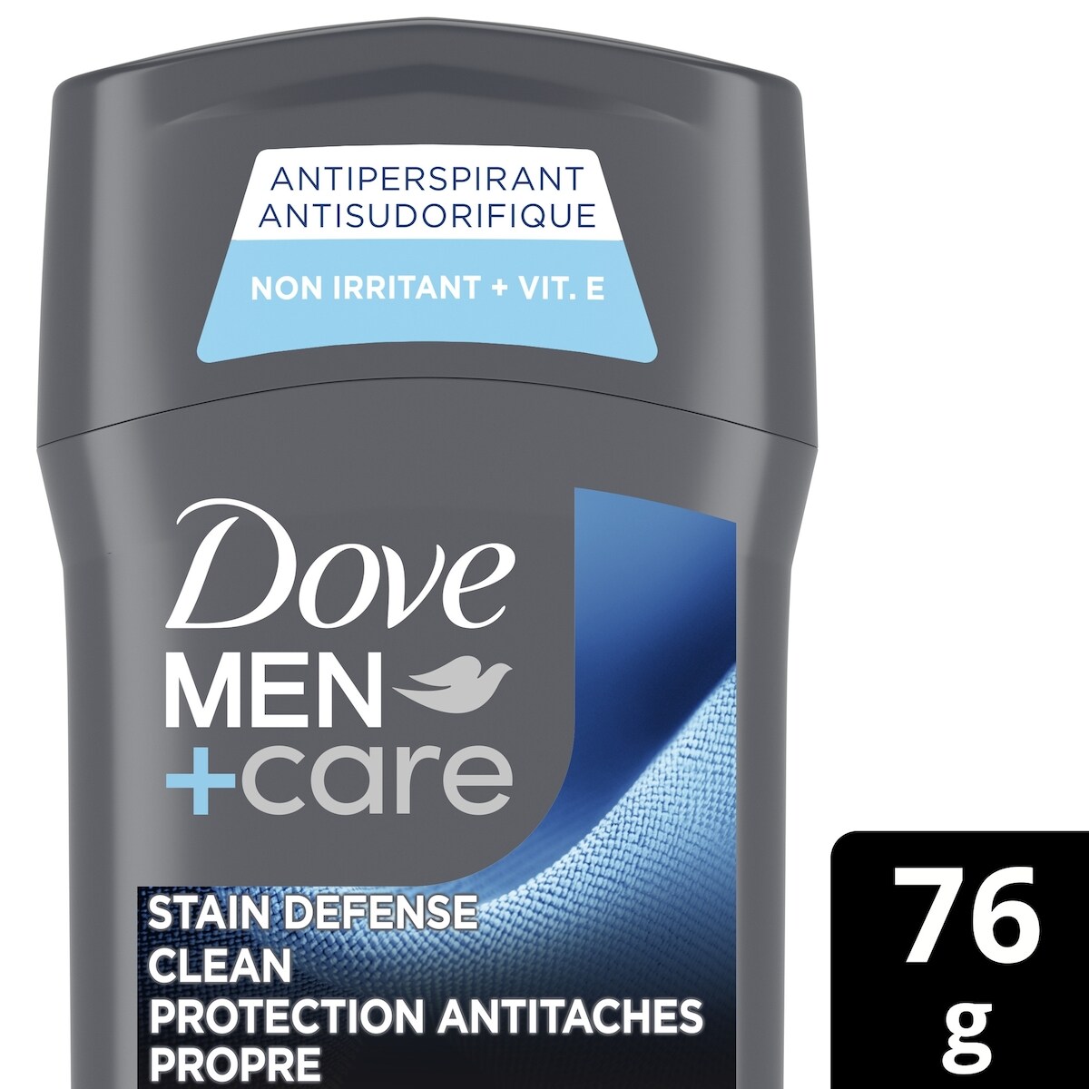 Antisudorifique Dove Men+Care Stain Defense Clean protection antibactérienne contre les odeurs 76g