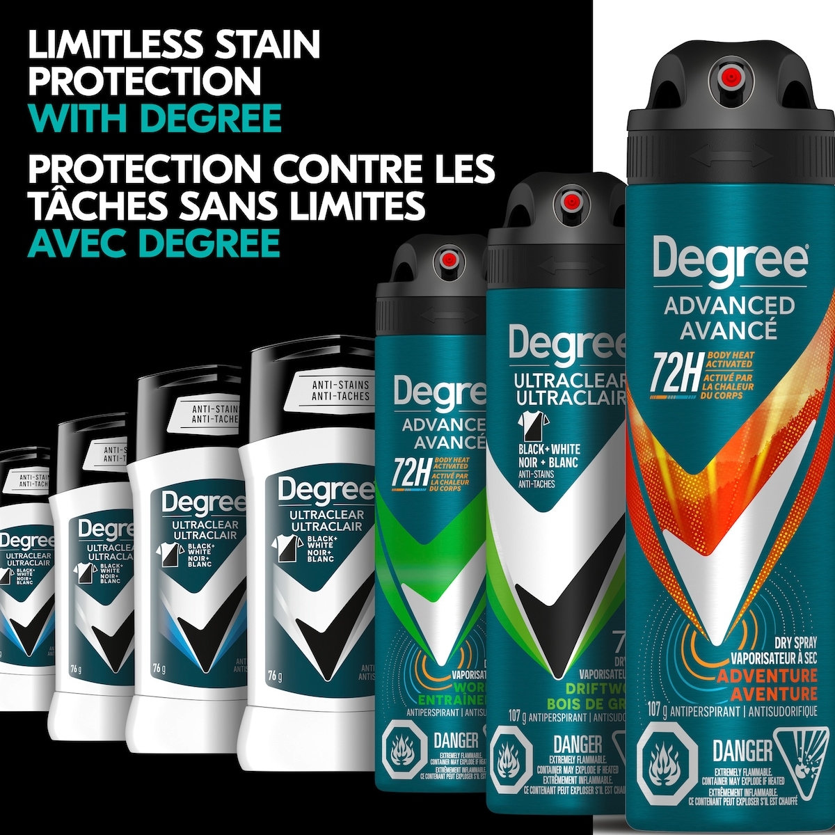 DEGR. BLACK WHITE ANTISUDORIF.